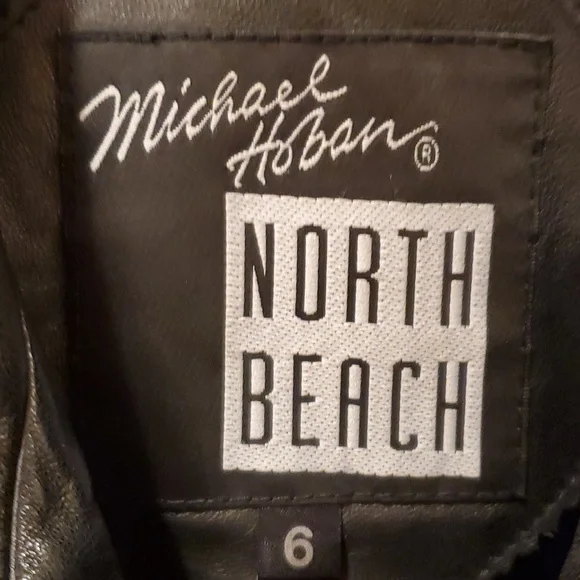 Michael Hoban Leather Jacket Size 6